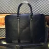 Klasyczne Epi Water Ripple czarne oryginalne skórzane torebki teczka męskie torby biznesowe markowe projektowanie explorer biznesowe torby na ramię 262f