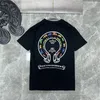 Luxe Klassieke Heren T-shirts Ch Merk Mode Mannen Sanskriet Brief T-shirt Hoefijzer Cross Designer T-shirts Man Hip Hop Trui zomer Losse Vrouwen Tops Tees Shirt13YY