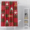 Shower Curtains Christmas Decoration Waterproof Bathroom Curtain Toilet Year Home Decor