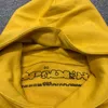 Gelbe Hoodies Sweatshirts Plus Größe Männer Frauen Puff Brief Gedruckt Hip Hop Fleece Herren Tops 23SS