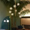 Pendelleuchten Moderne 6 Gläser Lichter Glasblasen Kronleuchter für Esszimmer Restaurant Café Wohnzimmer Dekoration Lampe