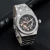 Heren automatisch mechanisch hol horloge stijl 42 mm roestvrij staal saffier lichtgevende mode