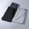 Trajes para hombres Pantalones de hombres Pantalones de seda de hielo Seda de seda Summer de verano