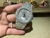 2022 Nouvelle montre carbonite personnalisée exclusive en testant le verre saphir automatique du mouvement ETA automatique de qualité VVS Diamond T t op pour hommes