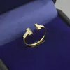 Designer Women Weix Ring Luxury Ring Zirconia Fashion Ring Classic Jewelry 18K Gold Plated Rose Wedding Hela justerbar med 7093504