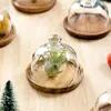 Keuken opslag dessert vast hout en glazen lade mini display stand tafeld decoratie fruit huishoudelijke gereedschappen