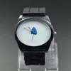 2017 Mode Trèfle Femmes Montres Hommes Unisexe 3 Feuilles Style Cadran Bracelet En Silicone Analogique Quartz Montre-Bracelet De Noël Gif297a