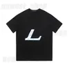 メンズTシャツ人気2023デザイナーTシャツTシャツParis Luxury Classic Classic Summer Circle Letter Black White Tshirtsシンプルな幾何学カジュアルコットンティートップPRR6