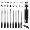 Hobby Hardware Repair Tools 8 in 1 Hex Hex Visvurs Divit Kit Set Set Mini for Helicopter Plane Car Pocket