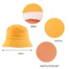 Chapeau seau en coton unisexe, couleur unie, bonbon, casquette de protection solaire pour voyage en plein air, pêche, cyclisme, chapeaux Hip Hop pour pêcheurs