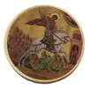 Pièces commémoratives russes George tuant le dragon, pièce plaquée or, artisanat en métal gaufré, collection