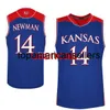 Kansas Jay College Marcus Garrett #0 Malik Newman #14 Lagerald Vick #2 Basketball Jerseys Mens Stitched Custom Any Number Name