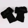 Knee Pads Womens Striped Knitted Boot Cuffs Fur Knit Warm Socks For Winter Unisex Home Floor Slipper Drop