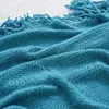 Blankets Acrylic Wheat Knitting Fashion Tassel Blanket Comfortable Solid Color Sofa Lightweight Exquisite Bed Decorative