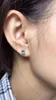 Boucles d'oreilles à tige en émeraude verte naturelle, petite pierre précieuse ronde élégante de 3 à 4mm, en argent S925, bijoux pour filles et femmes