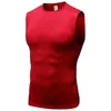 Yoga-outfit heren 3D printen fitness lopende vest body-hugging stretch schouder snel droge kleding