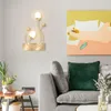 Настенные лампы спальня лампа современное минималистское освещение искусства гостиная