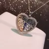 Pendant Necklaces HIBRIDE 2022 Fashion Cubic Zirconia Necklace Heart Shape For Women Party Accessories Bijoux Femme N-779