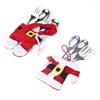 Geschirr-Sets, Chirstmas-Geschirr, Halter, Messer, Gabel, Besteck, Rock, Hosen, Jahr, Weihnachtsdekorationen, Camping, Cubiertos