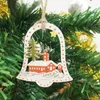 Kerstdecoraties houten doe -het -zelfboom hangende ornamenten hanglijsten klokken kerstman claus jaar decor voor huis