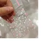 Emballage cadeau 100 pièces coeur clair sac de bonbons en plastique Transparent Cookie OPP pour mariage fête d'anniversaire déco bricolage pochette d'emballage