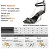 One Talels High Party With Sandals Solid Word Summer Sexy Sexy Night Club Transparent Dames New Crystal Thin Heel Women Chaussures T221209 987