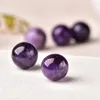 Dekorativa figurer 1PC Natural Amethyst Crystal Ball 20mm Reiki Quartz Energy Healing Stone Ore Mineral for Home Decoration Collection DIY