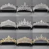 Silver Color Crown and Tiara Hair Accessories For Women Wedding Accessories Crown For Bridal Crystal Rhinestone Tiara Diadema