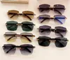 New fashion design sunglasses 0052 rimless frame irregular square cut lenses simple and popular style outdoor uv400 protection glasses