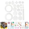 Conjunto de régua de desenho, kit infantil, design infantil, modelo de flor, espirografia, brinquedo, estêncil, ferramenta, círculo, espiral geométrica, espiral, espiral