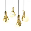 Lampes suspendues lampes LED nordiques Design créatif luminaires salle à manger lampe en verre salon décor à la maison éclairage