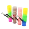 Latest Colorful Silicone Portable Fold Folder Pipes Waterpipe Filter Dry Herb Tobacco Bowl Hand Smoking Cigarette Holder Hookah Shisha Bong Tube