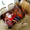 Tischdecke, Weihnachtstischdecke, Weihnachtsmann, Urlaub, Party, Dekoration, Muster, Manteles De Mesa, rechteckig, schmutzabweisend, Antependium