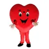 2019 nouveau costume de mascotte d'amour de coeur rouge spectacle de fête d'anniversaire de la Saint-Valentin Costume adulte size258l