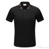 2023 Designer Mens Shirt Designer Stripe Polo Shirt T koszule wąż polo pszczoły haft kwiatowy męski High Street Fashion Horse Polo319y