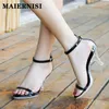 One Talels High Party With Sandals Solid Word Summer Sexy Sexy Night Club Transparent Dames New Crystal Thin Heel Women Chaussures T221209 987