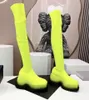 Men's women's boots Fashion environment-friendly woven wool breathable socks Boots with thick heels Luxury catwalk party shoes Size 35-40