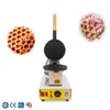 Brödtillverkare Rotary Honeycomb Shape Waffle Machine Mechanical Control Electric Waffler For Eggettes Puff Equipment