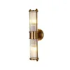 Wall Lamps Luxury Crystal For Living Room Bedroom Bedside Sconce Lighting Decoration Home Light Gold Glass Rod Aisel E14