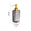 Bath Accessory Set Nordic Style Light Luxury Glass Lotion Bottle Hand Sanitizer Pump Shampoo Shower Gel Sub Good-looking