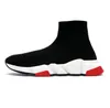 2023 Sapatos de meia designer masculino sapatos casuais femininos speed trainer meias boot speeds sapato corredores tênis de malha feminino 1.0 caminhada triplo preto branco vermelho rendas esportes