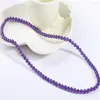 Strand Wholesale 5.5-6mm Genuine Purple Natural Crystal Quartz Bracelet Round Beads Charm Stone Femme Drop