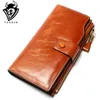 Nowy projekt mody wielofunkcyjny torebka oryginalna skórzana portfel dla kobiet w stylu długiej styka torebka crowhide cała i detaliczna torba 193p
