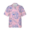 M￤ns casual skjortor herr hawaiian skjorta 3d f￤rgglada djur tiger tryck v￥ldsam modet trendiga harajuku tecknad l￶st ￶verdimensionerade toppar 5xl