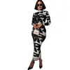 Casual Dresses Sylph Fashion Autumn Winter Sexy Dress Printed Bodycon For Women Long Sleeve Streetwear Skinny Vestidos 2022 Arrival