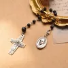 Länkarmband Cottvorosary pärlor armband Italien roma San Pietro Vatikanen Holy Father Pendant Hand Holding Blessing Katolska smycken