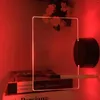 Luzes noturnas reescritas 3d luz com mensagem quarto sono sono lâmpada de mesa de mesa de mesa decoração de decoração enfeites de mesa