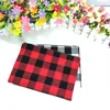 Buffalo Redblack Whiteblack Blaid Cotton Makeup Bag أسود بطانة غول