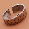 18 mm 20 mm 21 mm 22 mm 23 mm 24 mm zilver gepolijst roestvrijstalen metalen horlogebandband Bracelet Fashion Butle Clasp Watch2650