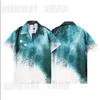 2023 verão masculino designer paris camisas casuais camiseta de luxo camiseta com estampa verde camiseta gola redonda moda feminina impressão círculo de cores t-shirt tops